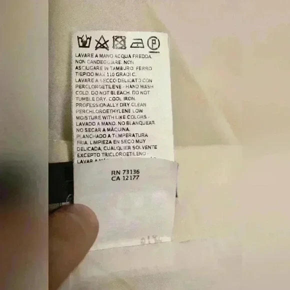 WEEKEND MAX MARA Ivory White  Pleated Silk Knee Length Skirt 8US Medium Italy - Picture 10 of 10